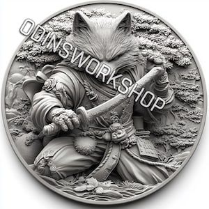 U- Shinto Waschbär Hund. TANUKI Japanische 3D-Prägedateien, Faserlasergravurdesigns, Gravurtiefe Karten-Laserschnittdateidesign. EDc