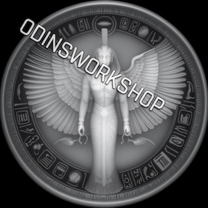 U-Egyptische GODEN Horace - bundel, ANUBIS 4K 3D-PNG-reliëfbestanden, fiberlasergravureontwerpen, laserbestand muntgravure dieptekaart.