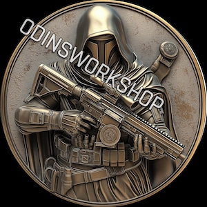 Die merc life Münzen 3D Prägedateien, Faserlaser Gravur Designs, Münzgravur Tiefe Karte Laserschnittdatei Design. EDC tiefen Karte