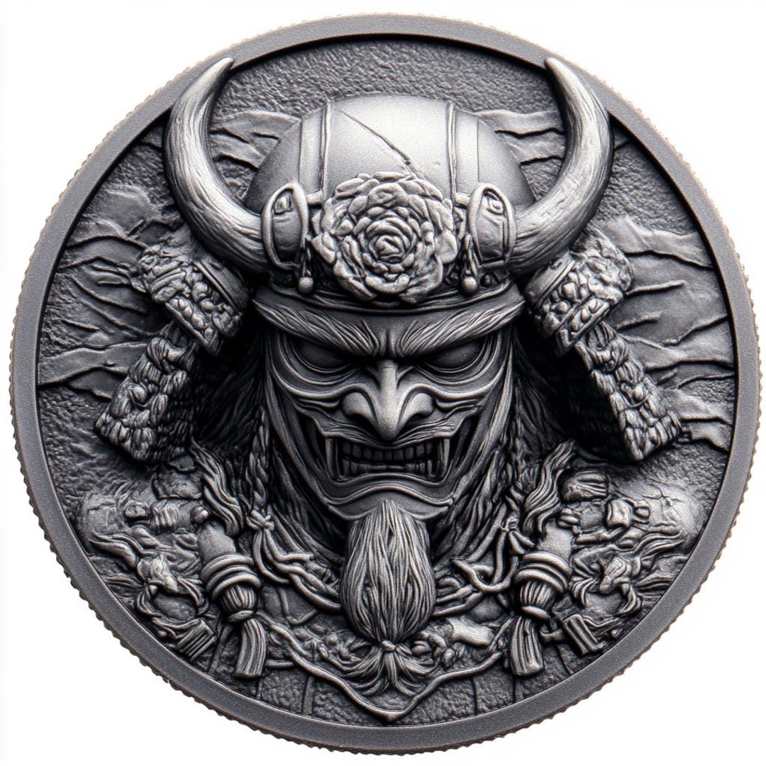 The Merc Life, Samurai Coin. 3d Embossing Files, Fiber Laser Engraving ...