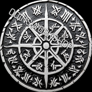 U- Viking COIN-ontwerp 4k 3D-reliëfbestanden, PNG- en STL-vezellasergravureontwerpen, dieptekaart muntgravure piraat lasergesneden bestandsontwerp