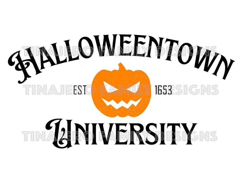 Halloweentown University SVG PNG JPG File - Etsy