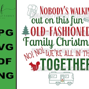 Zabawne, staromodne rodzinne święta Bożego Narodzenia SVG, PNG, plik JPG - National Lampoon's Christmas Vacation