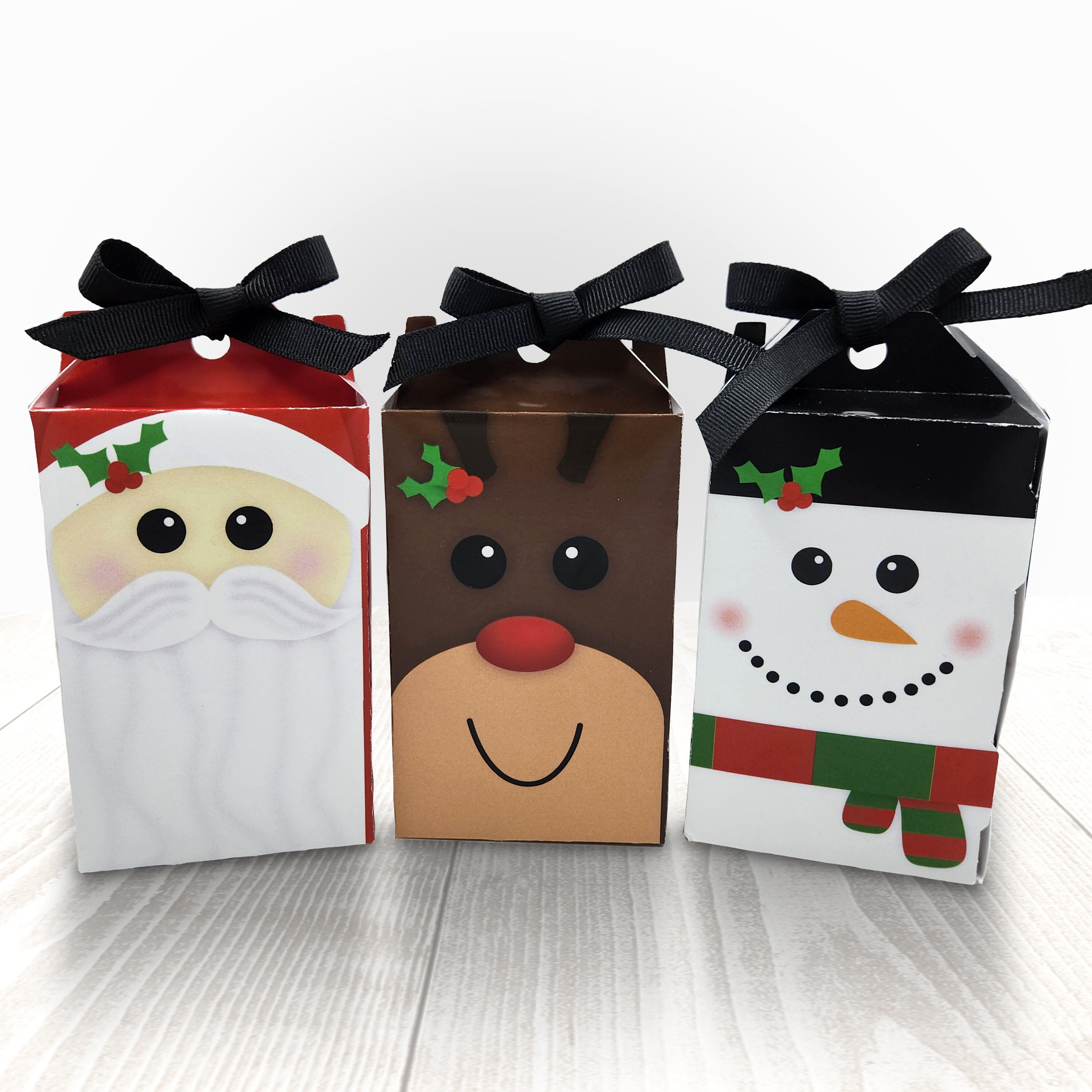 Christmas Favor Boxes / Christmas Treat Boxes / Christmas Etsy