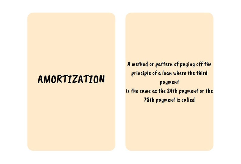 Real Estate Terms Flashcard Pack 1 Real Estate Exam Practice Etsy