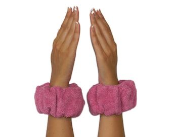 WristBrella PATENTED Water Absorbent Skincare Wristbands  / ORIGINAL INNOVATION / 100% Cotton / Vintage Rose