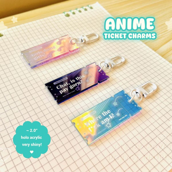 Anime Tickets (2.25 ") Yuri Yaoi Isekai