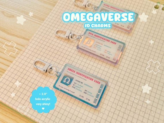Omegaverse IDs (~2.0" Charms)