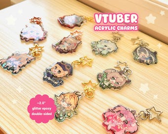Indie Vtubers (~2.0" Charms) - PREORDER (READ DESCRIPTION)
