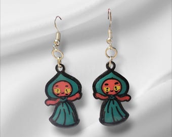 Cute Cryptid Earrings - Non Glitter