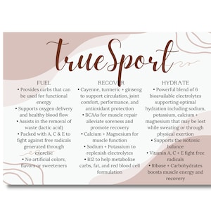 Arbonne TrueSport Sample Card Download - DAY 3