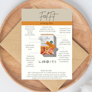 Tarjetas de muestra Arbonne FeelFit - BRIT
