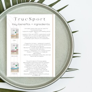 Arbonne TrueSport Sample Card downloaden - ARI 1