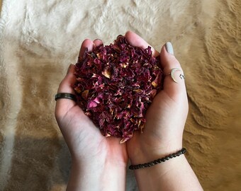 Rose Petals Herbs (2oz) - Dried Herbs - Love Herb - Friendship Herb - Relationship Herb - Wicca -
