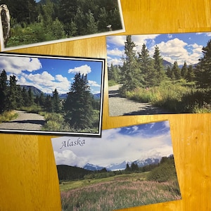 アラスカの風景ポストカードセット | 4 x 6 カードストックポストカード | 自然写真文具