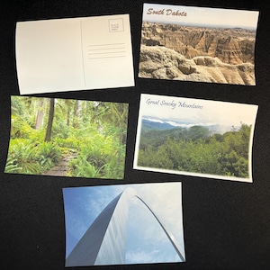 Parks & Monuments Postkarten Set | 4 x 6 Karton Postkarte | National Monuments Foto-Briefpapier