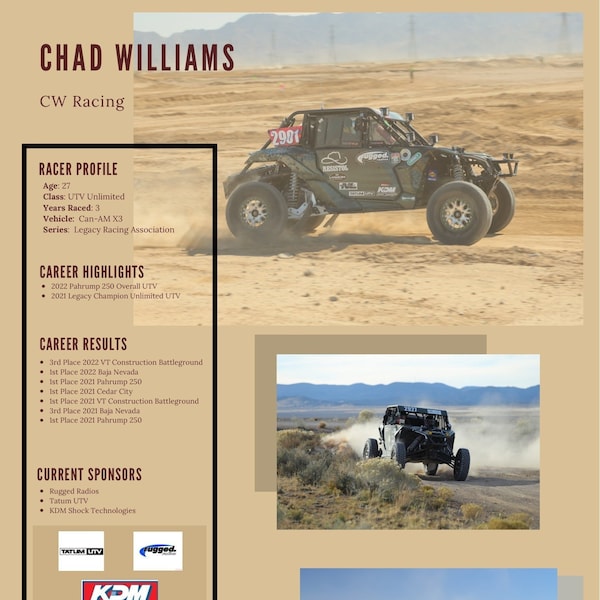 Racing Resume Template