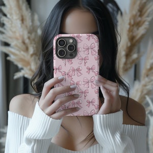 Coquette Phone Case, Preppy Phone Case, Bow Phone Case, Girly Phone Case, Cute Phone Case, Trendy Phone Case, MagSafe Phone Case - TSM019