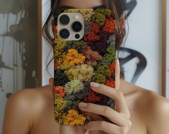 Etui Magsafe Moss Floral na iPhone'a, kolorowy wzór natury