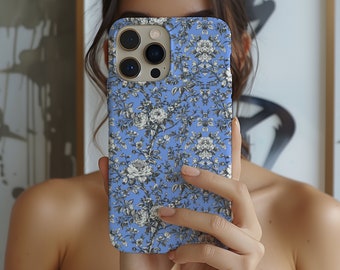 Funda para teléfono con diseño floral, diseño de flores botánicas