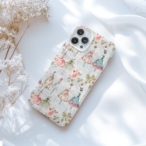 Vintage Cottagecore Handyhülle, Shabby Chic Magsafe Handyhülle, Aesthetic Coquette iPhone Pro Hülle, iPhone 7 8 X 11 12 13 14 15 - TSM034