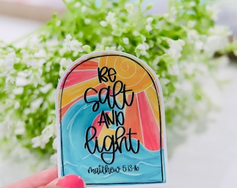 Be Salt and Light, Bible Stickers, Christian Stickers, Laptop Stickers, God Faith, Bible Verse Stickers
