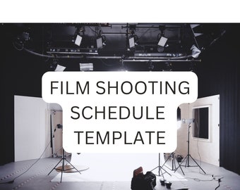 Filmproduktion Drehplan Vorlage, anpassbar (Docx)