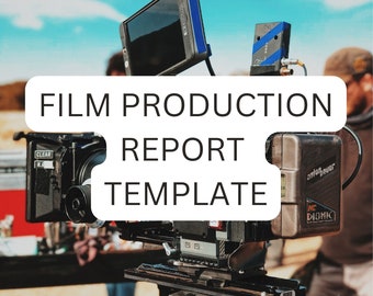 Modelo de Relatório de Produção de Filme: Arquivo Excel Personalizável