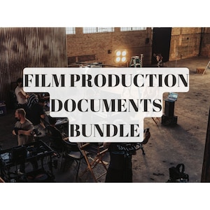 Pacchetto di documenti per la produzione cinematografica: modelli personalizzabili (Excel e Docx)