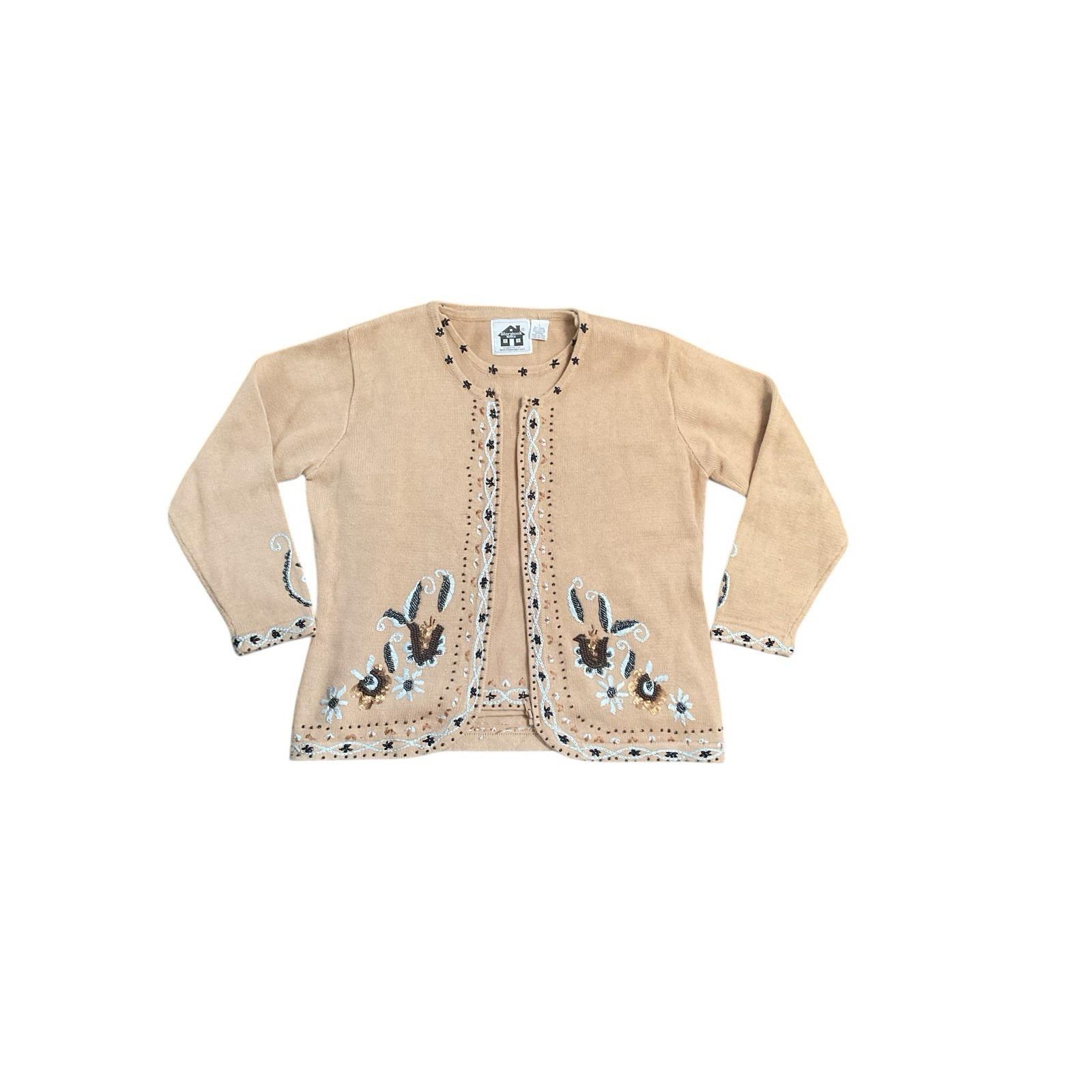 Beaded Knit Cardigan Sweater Women - Etsy
