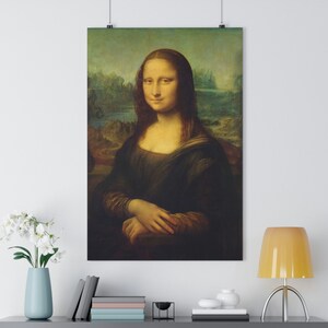 Mona Lisa door Leonardo da Vinci Giclée Fine Art Print | Vintage muurkunst | Iconisch schilderij | Portretkunst