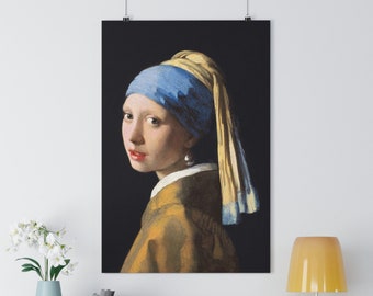 真作　フェルメール　真珠の耳飾りの少女　ジグレー版画 ヨハネス・フェルメール作「真珠の耳飾りの少女」ジクレー版画