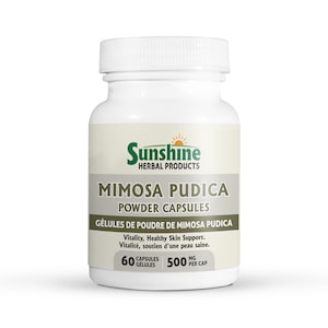 Mimosa Pudica capsules - 60 capsules - 500mg - Organic Herb - 100% Natural herb - Non-GMO - No fillers - SunshineHerbalProducts