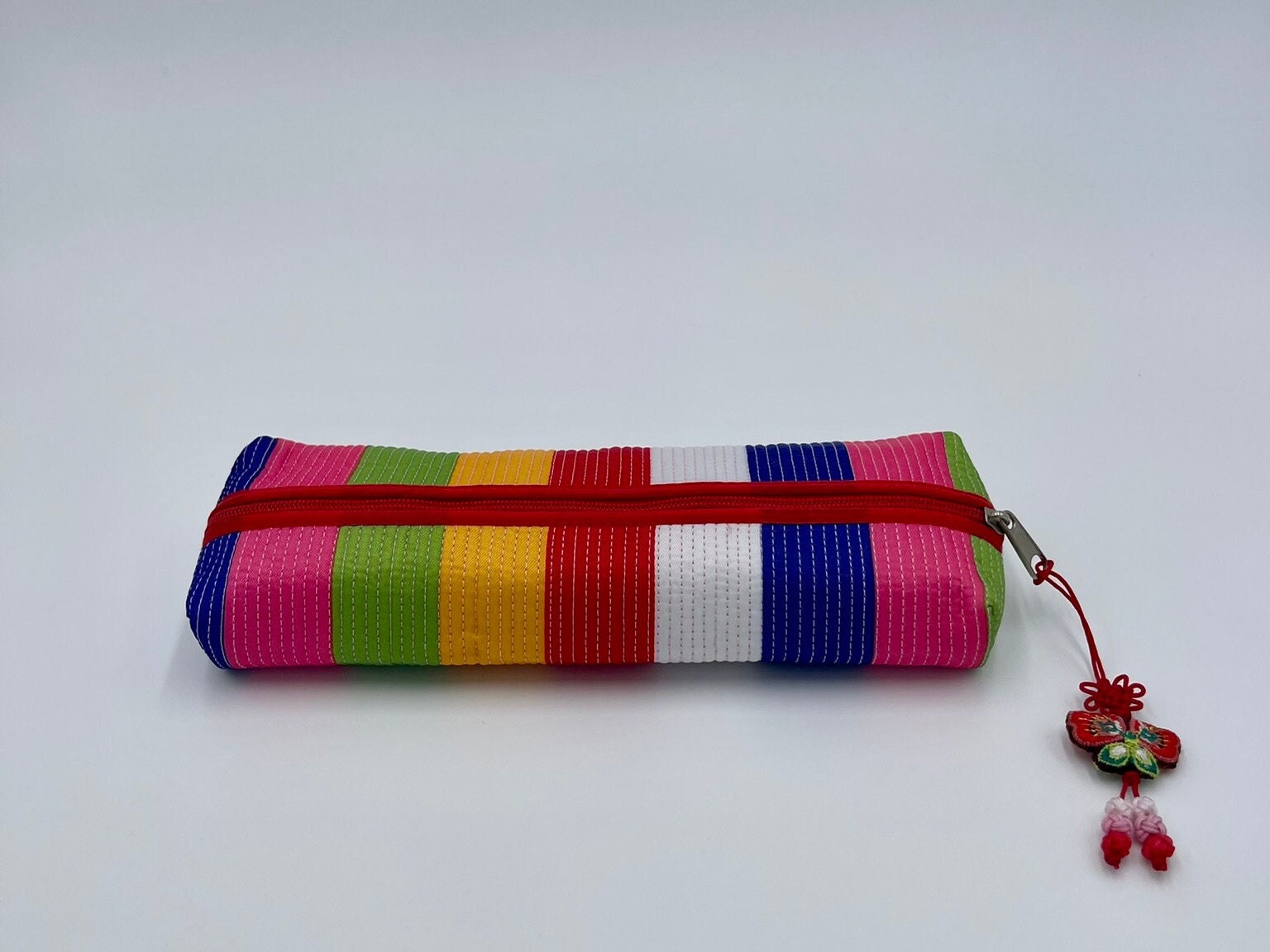 Quilted Pencil Case back to School, Office Supply, Pencil Case, Gift Bag,  Makeup Pouch, Light-weight 