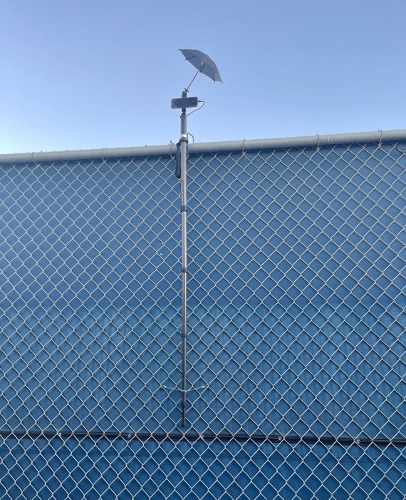Tennis Camera Fence Mount With Battery and Umbrella Etsy