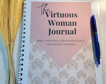 The Virtuous Woman Journal| Proverbs 31 Journal| Gratitude Journal| Self-Reflection Journal| Bible Study Journal