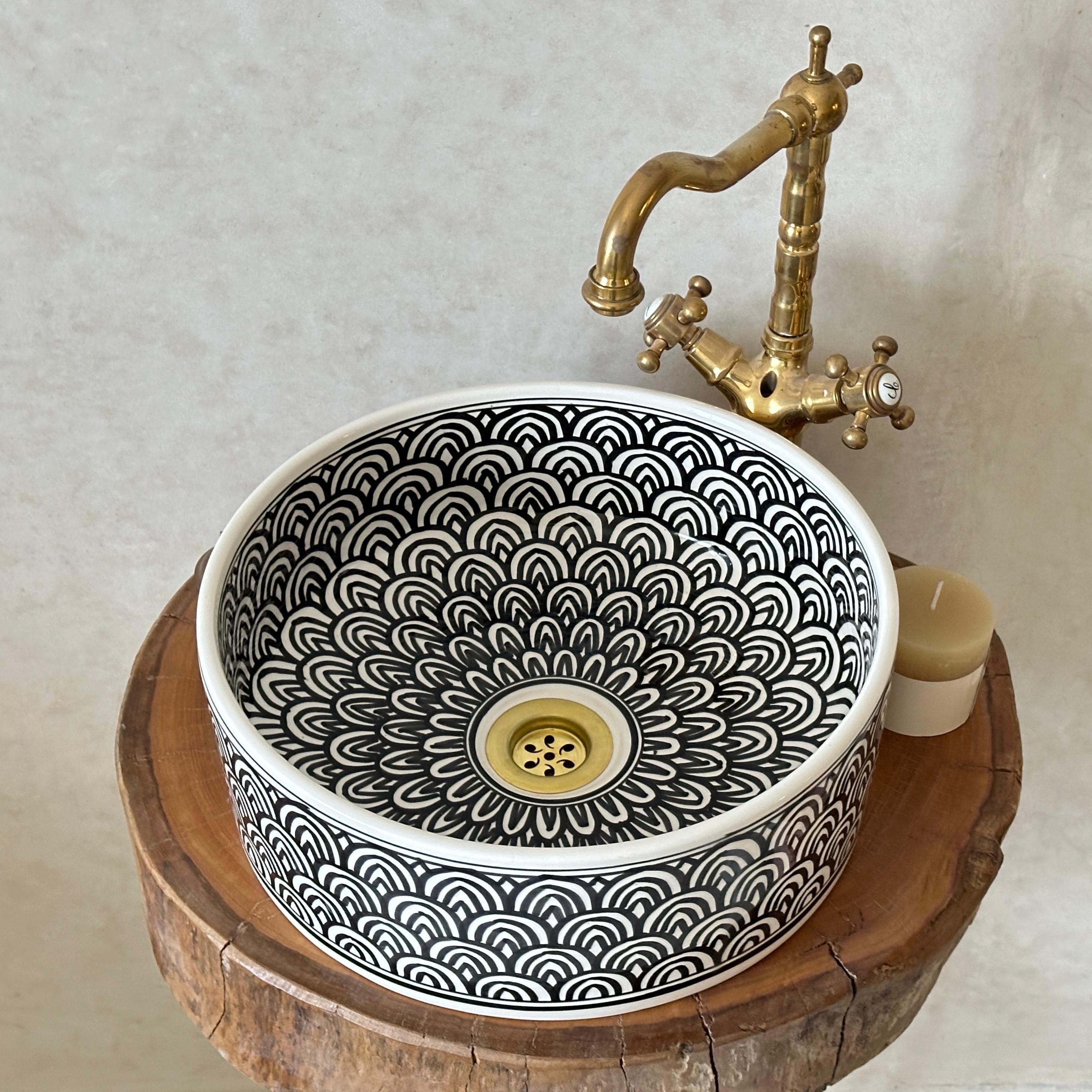 Custom Made Ceramic Sink - Bathroom Vanity Centerpiece for Eco-Friendly Decor - Bathroom Vessel Basun - Bath Statement Piece