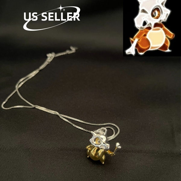 Anime Pokemon Cubone Necklace Pendant Jewelry Gift Cute Accessories Necklace