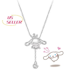 Sanrio Cinnamoroll Chain S925 Sterling Silver Necklace Women Girl Necklace Gift