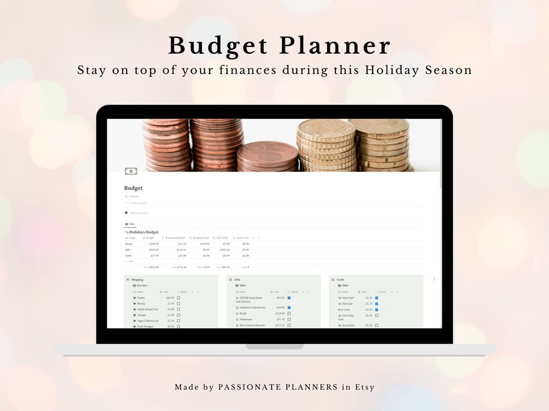 Holiday Planner Notion Template Bundle Notion Dashboard Etsy