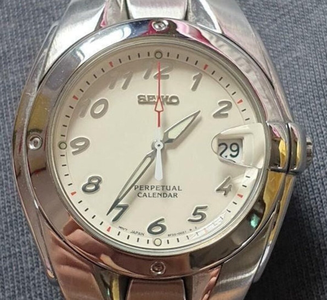 JDM Seiko High Accuracy Quartz Perpetual Calendar 8F320029 Etsy