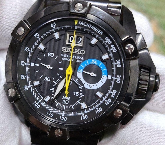 Luxury JDM Seiko Velatura Jumbo Regatta Timer Chronograph Big