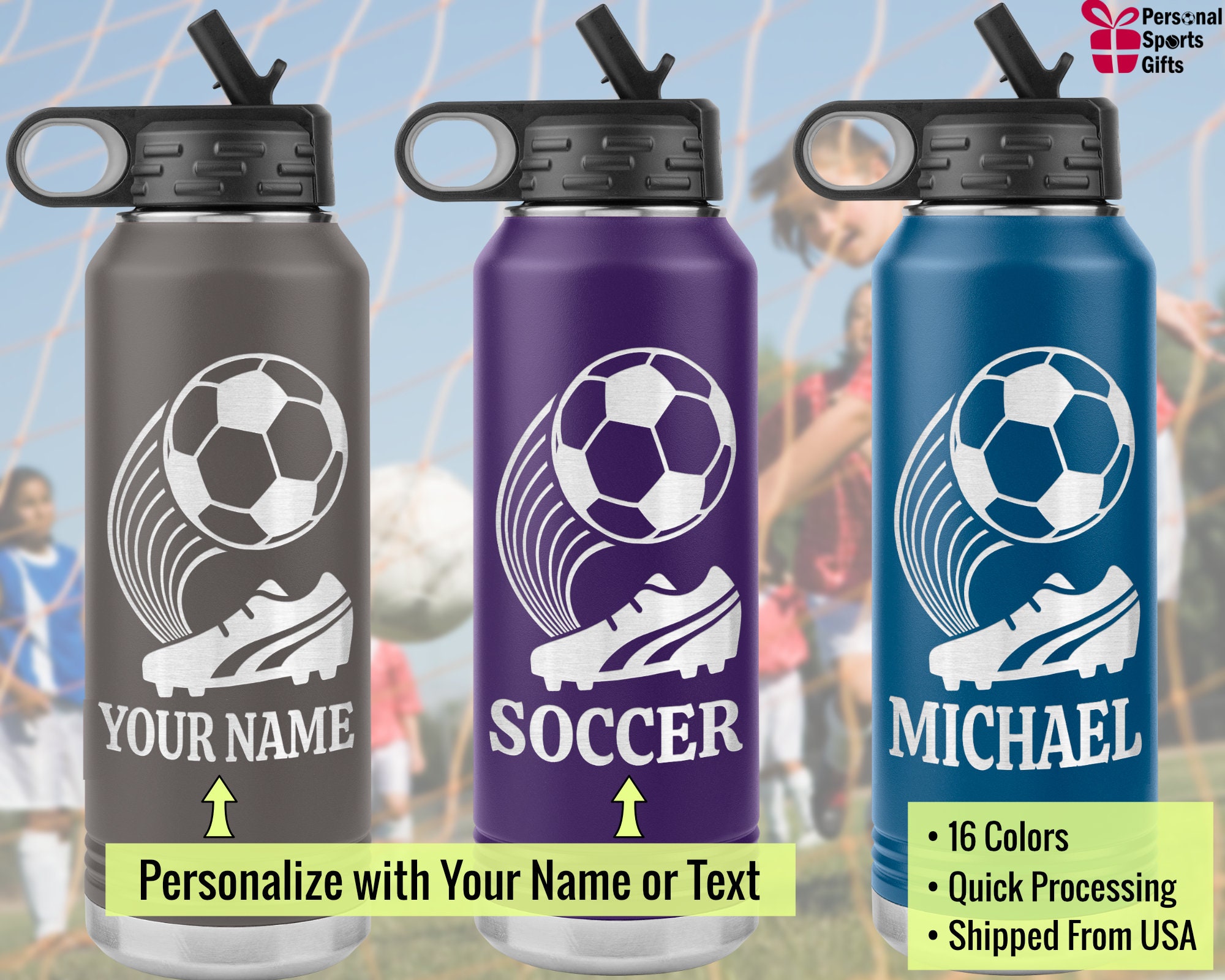 Botella de vino personalizada Equipo de fútbol