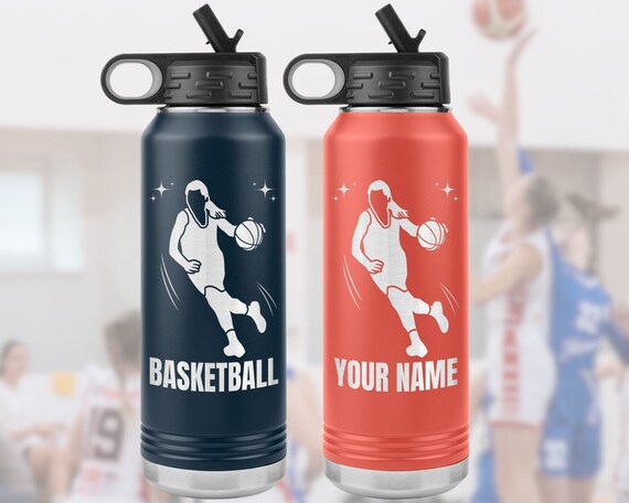 Custom Basketball Name & Number Stickers - Waterproof DTF Vinyl Decals For Bottles, Laptops, Cars