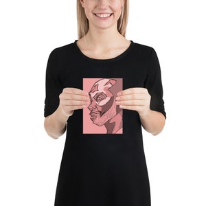 Adelante con el cartel rosa