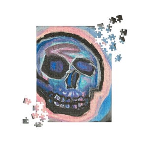 Cotton candy skull Jigsaw puzzle 252 piece