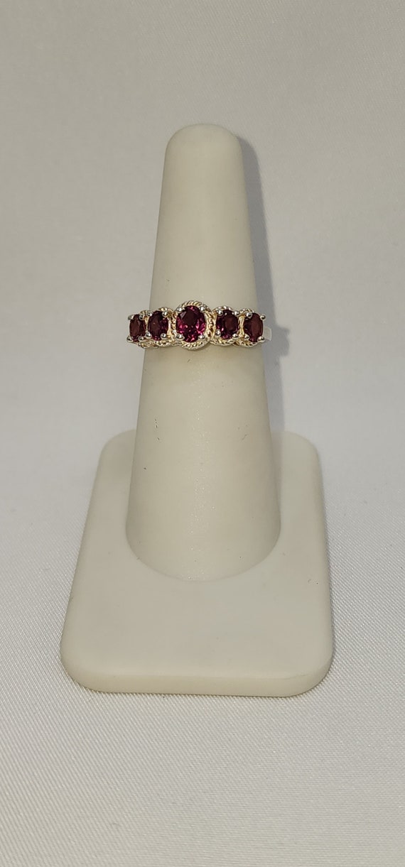 Pink stone and Silver Ring