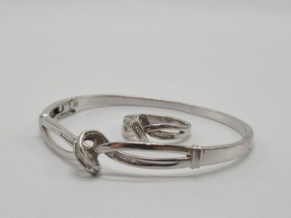 Silver bracelet and matching ring - image 6