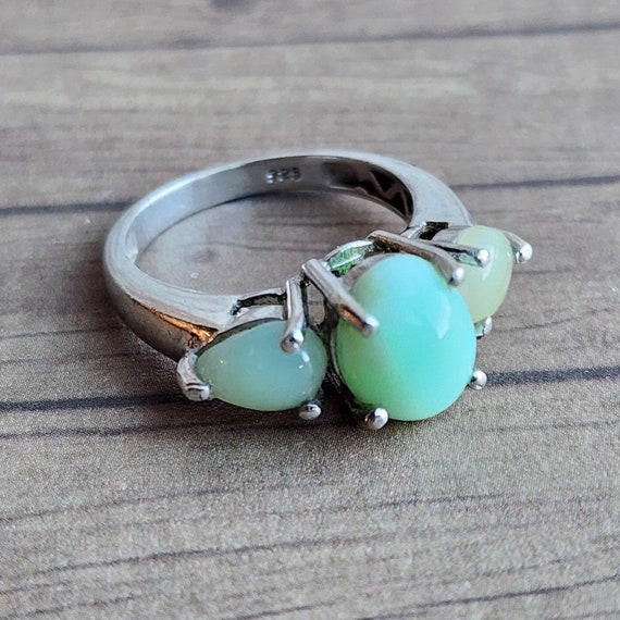 Silver and Larimar ring - image 4