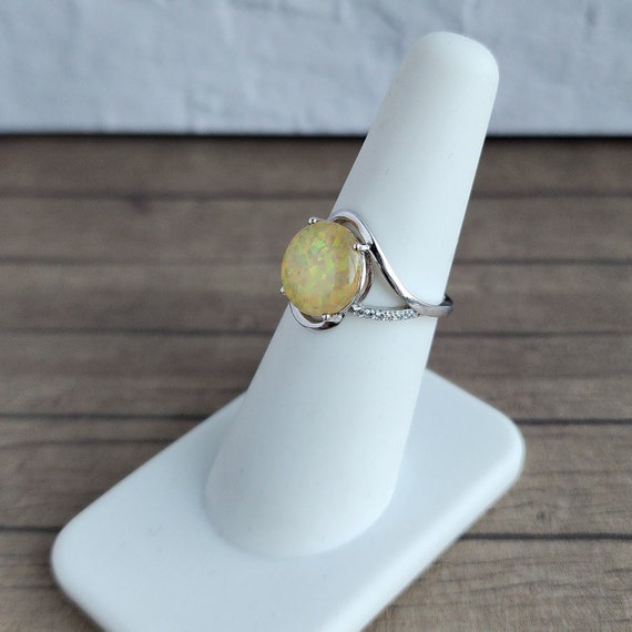 Silver and Opal Ring - image 6